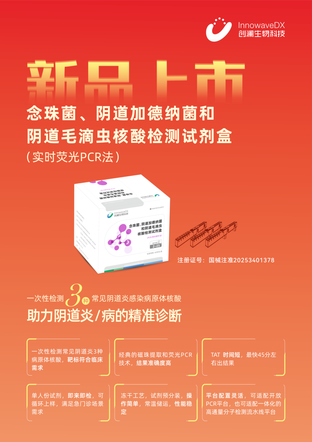 国内首证，阴道炎三联检产品重磅上市！