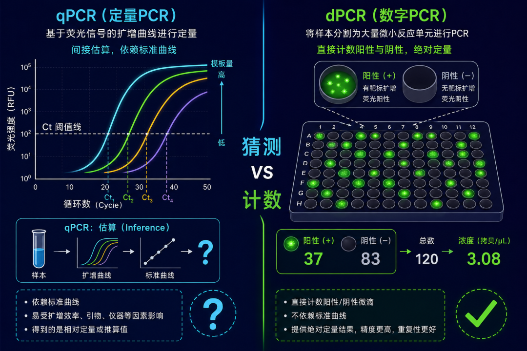同样是PCR定量，qPCR和数字PCR到底差在哪？